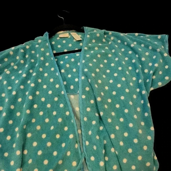 Jasmine Rose Intimates Short Bath Shower Robe Cover  Up Terry Cloth L - Picture 3 of 5